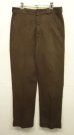 画像4: 70'S DICKIES 874 チビタグ ワークパンツ ブラウン TALONアルミジップ USA製 (VINTAGE) (4)