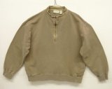 00'S ORVIS ガゼット付き ハーフジップ スウェットシャツ フェードベージュ (VINTAGE)