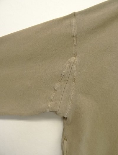 画像3: 00'S ORVIS ガゼット付き ハーフジップ スウェットシャツ フェードベージュ (VINTAGE)
