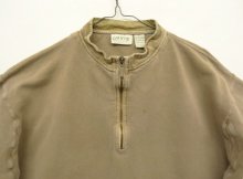 他の写真1: 00'S ORVIS ガゼット付き ハーフジップ スウェットシャツ フェードベージュ (VINTAGE)