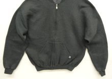 他の写真3: 90'S RUSSELL ATHLETIC フルジップ クルーネックスウェット チャコール メキシコ製 (VINTAGE)