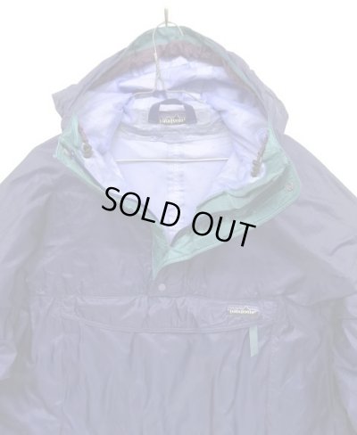 画像4: 90'S PATAGONIA 旧タグ リップストップナイロン アノラックパーカー ネイビー/グリーン (VINTAGE)