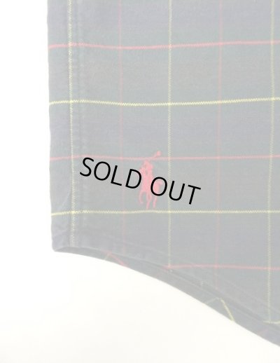 画像3: 90'S RALPH LAUREN "THE BIG OXFORD" 裾ロゴ刺繍 オックスフォード 長袖 BDシャツ チェック柄 (VINTAGE)