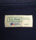 画像2: 80'S LL Bean by RUSSELL ATHLETIC フルジップ スウェットシャツ ネイビー USA製 (VINTAGE) (2)