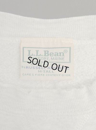 画像2: 80'S LL Bean by RUSSELL ATHLETIC 前Vガゼット スウェットシャツ アッシュグレーヘザー USA製 (VINTAGE)