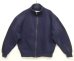 画像1: 80'S LL Bean by RUSSELL ATHLETIC フルジップ スウェットシャツ ネイビー USA製 (VINTAGE) (1)