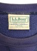 画像2: 80'S LL Bean by RUSSELL ATHLETIC 前V&脇の下ガゼット スウェットシャツ ネイビー USA製 (VINTAGE) (2)