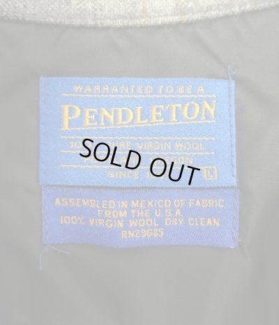 画像2: 90'S PENDLETON "BOARD SHIRT" ウール オープンカラーシャツ オンブレチェック (VINTAGE)