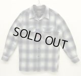 00'S PENDLETON "BOARD SHIRT" ウール オープンカラーシャツ オンブレチェック (DEADSTOCK)
