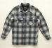 画像1: 00'S PENDLETON "BOARD SHIRT" ウール オープンカラーシャツ オンブレチェック (DEADSTOCK) (1)
