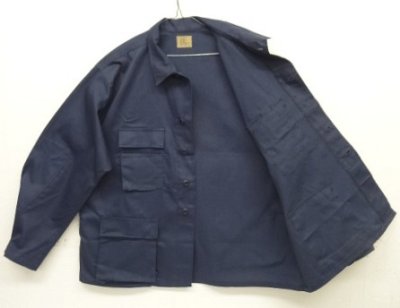 画像7: アメリカ軍 PX品 "VITIN GARMENT MFG CORP製" BDUジャケット ネイビー USA製 (DEADSTOCK)
