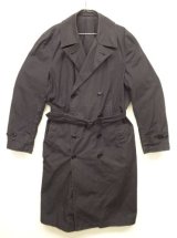 60'S アメリカ軍 US NAVY ステンシル入り ポプリン トレンチコート ネイビー (VINTAGE)