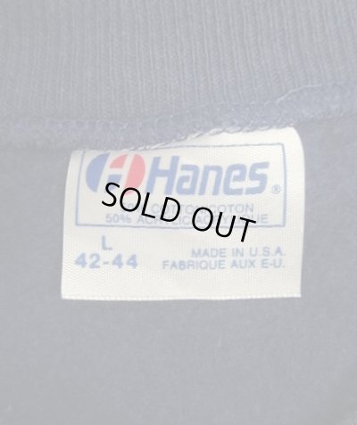 画像2: 80'S EMPIRE STATE CAPITAL VOLKSSPORTERS ラグランスリーブ クルーネック スウェットシャツ ネイビー USA製 (VINTAGE)