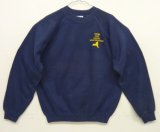 80'S EMPIRE STATE CAPITAL VOLKSSPORTERS ラグランスリーブ クルーネック スウェットシャツ ネイビー USA製 (VINTAGE)