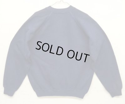 画像4: 80'S EMPIRE STATE CAPITAL VOLKSSPORTERS ラグランスリーブ クルーネック スウェットシャツ ネイビー USA製 (VINTAGE)