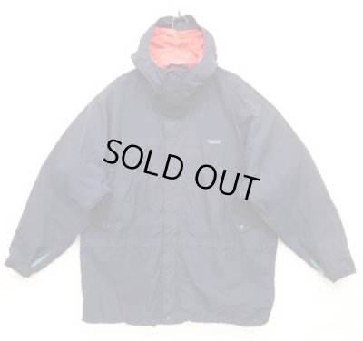 画像1: 90'S PATAGONIA 旧タグ "STORM JACKET" ナイロン シェルジャケット ネイビー/グリーン (VINTAGE)