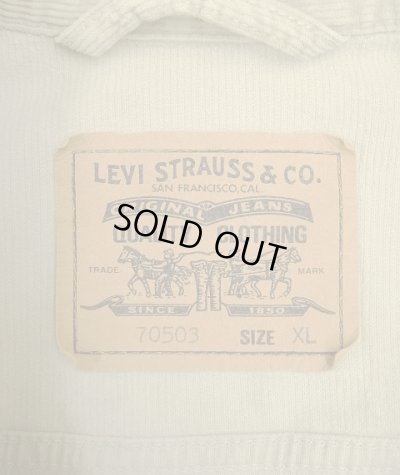 画像2: 90'S EURO LEVIS "70503" 4thモデル コーデュロイジャケット ベージュ イタリア製 (VINTAGE)