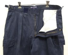 他の写真1: 90'S RALPH LAUREN "POLO SPORT" ツープリーツ チノ カーゴパンツ ネイビー USA製 (VINTAGE)