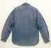 画像5: 90'S RALPH LAUREN チンスト付き メタル猫目ボタン シャンブレー ワークシャツ ブルー (VINTAGE) (5)