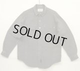 80'S RALPH LAUREN "白タグ" メタルボタン シャンブレー ワークシャツ ブラック (VINTAGE)