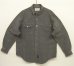 画像1: 80'S RALPH LAUREN "白タグ" メタルボタン シャンブレー ワークシャツ ブラック (VINTAGE) (1)