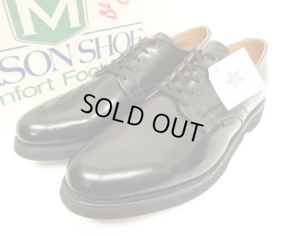 画像1: 80'S MASON SHOE レザー ポストマンシューズ ブラック USA製 (DEADSTOCK)
