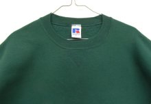 他の写真1: 90'S RUSSELL ATHLETIC 前Vガゼット付き クルーネック スウェットシャツ ダークグリーン USA製 (VINTAGE)