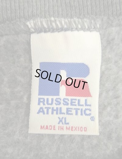 画像2: 90'S RUSSELL ATHLETIC 前Vガゼット付き クルーネック スウェットシャツ チャコール メキシコ製 (VINTAGE)