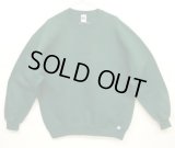 90'S RUSSELL ATHLETIC 前Vガゼット付き クルーネック スウェットシャツ ダークグリーン USA製 (VINTAGE)