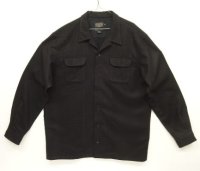 00'S PENDLETON "BOARD SHIRT" ウール オープンカラーシャツ ブラック (USED)