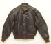 画像1: 70'S EDDIE BAUER "A-2" 黒タグ レザー フライトジャケット ブラウン (VINTAGE) (1)
