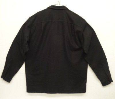 画像3: 00'S PENDLETON "BOARD SHIRT" ウール オープンカラーシャツ ブラック (USED)