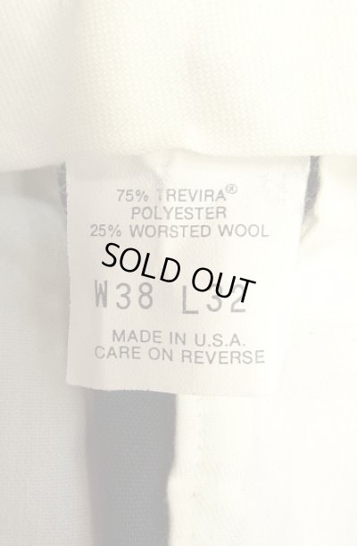 画像3: 90'S LEVIS "TRAVELERS" ツープリーツ スラックス TALONジップ ダークネイビー USA製 (VINTAGE)