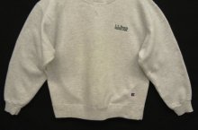 他の写真3: 90'S LL Bean by RUSSELL ATHLETIC ロゴ刺繍 前Vガゼット スウェットシャツ ヘザーグレー USA製 (VINTAGE)