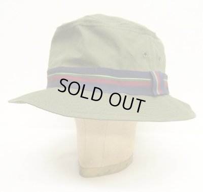 画像1: 80'S LL Bean リボンベルト付き バケットハット オリーブ USA製 (MINT CONDITION)
