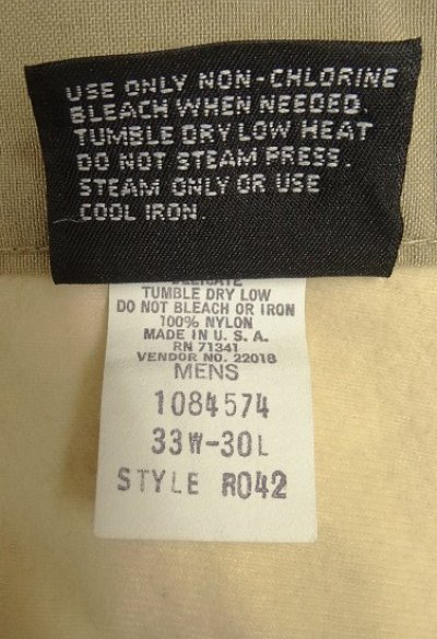 画像3: 80'S LL Bean 裏地シャモアクロス ワークパンツ ベージュ TALONジップ USA製 (VINTAGE)