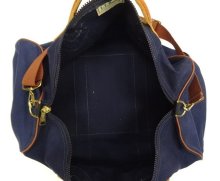 他の写真2: 80'S LL Bean "ギザタグ" キャンバス/レザー ダッフルバッグ ネイビー/オフホワイト USA製 (VINTAGE)