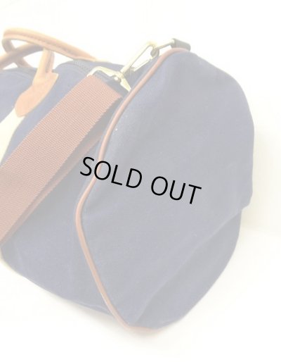 画像5: 80'S LL Bean "ギザタグ" キャンバス/レザー ダッフルバッグ ネイビー/オフホワイト USA製 (VINTAGE)