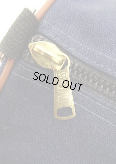 画像3: 80'S LL Bean "ギザタグ" キャンバス/レザー ダッフルバッグ ネイビー/オフホワイト USA製 (VINTAGE)