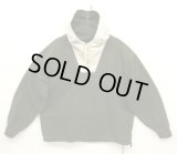 90'S J.CREW 旧タグ コットン カラーブロック アノラックパーカー ホワイト/オリーブ (VINTAGE)