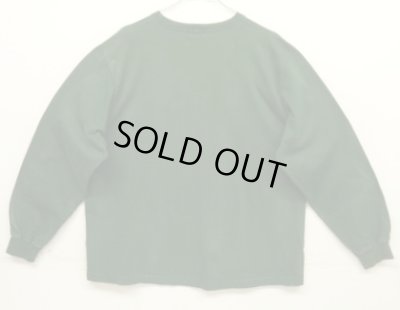 画像4: 90'S J.CREW 旧タグ ポケット付き 長袖 Tシャツ グリーン USA製 (VINTAGE)