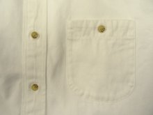 他の写真2: 00'S J.CREW 旧タグ 赤耳付きヘビーキャンバス ワークシャツ ホワイト (VINTAGE)