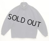 90'S J.CREW 旧タグ ハーフジップ スウェットシャツ ネイビー (VINTAGE)