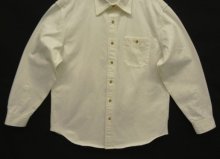他の写真3: 00'S J.CREW 旧タグ 赤耳付きヘビーキャンバス ワークシャツ ホワイト (VINTAGE)