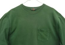 他の写真1: 90'S J.CREW 旧タグ ポケット付き 長袖 Tシャツ グリーン USA製 (VINTAGE)