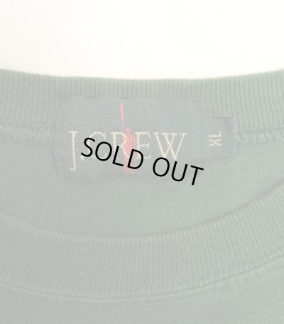 画像2: 90'S J.CREW 旧タグ ポケット付き 長袖 Tシャツ グリーン USA製 (VINTAGE)