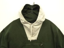 他の写真1: 90'S J.CREW 旧タグ コットン カラーブロック アノラックパーカー ホワイト/オリーブ (VINTAGE)