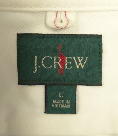 画像2: 00'S J.CREW 旧タグ 赤耳付きヘビーキャンバス ワークシャツ ホワイト (VINTAGE)