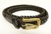 画像1: 90'S GAP "SOLID BRASSバックル" メッシュレザーベルト ブラック (VINTAGE) (1)