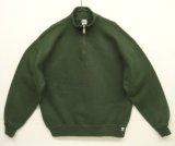 90'S RUSSELL ATHLETIC ハーフジップ スウェットシャツ オリーブ メキシコ製 (VINTAGE)
